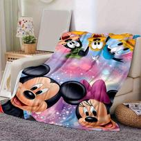 1pc,Disney Mickey Mouse & Friends Throw Blanket Soft & Cozy Blanket Perfect Gift for Birthday, Christmas, Couch, Bed, Travel 80cmx120cm