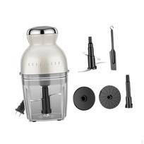 Automatic Electric Chopper And Mini Juicer, Kitchen Tool for Garlic Onion beige white white