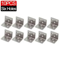 Stainless Steel Corner Bracket 90 Degree Right Angle Fixed Bracket For Wood Furniture Bedframe Cabinet Accessories 30X Universal