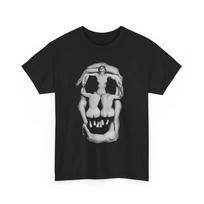 Salvadoro Dali Kaukolės Marškinėliai, Dali Kaukolės Meno Marškinėliai, Siurrealistiniai Gotikiniai Unisex Marškinėliai Unisex T-shirt XL gray