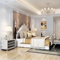 European Style Three-dimensional Thickened Non-woven Wallpaper Living Room Bedroom Background Wall Wallpaper 0.53cm 9.5 m