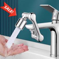 2 Pcs Universal Swivel Faucet Extender With Aerator & 22/24mm Adapter, 360° Rotating Kitchen Sink Nozzle Attachment For Wash Basin sidabras