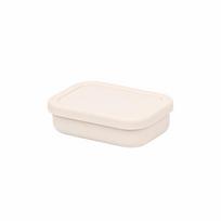 Maistinis silikoninis pietų dėžutė su dangteliu Maisto laikymo indas Galima plauti indaplovėje Beige 300ML white