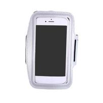 Running Armband Water Resistant Sports Phone Holder Case Adjustable Fitness Arm Band with Key Holder for Jogging Hiking Biking 5.5 inch tamsiai pilka spalva