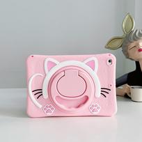 Funda Vaikams dėklas iPad 7-osios 8-osios 9-osios 10-osios kartos dėklas silikoninis Besisukantis stovas dėklas iPad 9.7 10.2 10.5 10.9 Pro11 Air11 mini 6 7 iPad mini 4 mini 5 white