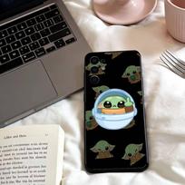 Baby Y-Yoda Phone Case For Samsung S 25,24,23,22,30,21,10,9,Ultra,Plus,Lite,FE,4,5 G Soft Black Case Samsung S25ULTRA black