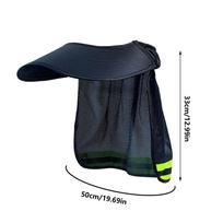 Hard Hat Sun Shade Breathable Neck Protection Shawl Construction Sun Protection Breathable Cooling Safety Helmets Accessories