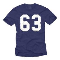 Buldozeris Vyrai#039;s Marškinėliai su uodu 63 Vyriški #039;s Amerikietiško futbolo marškinėliai Unisex T-shirt XL