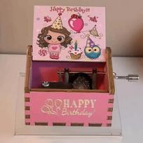 UV Painting Birthday Music Box Retro Laser Engraving Wooden Music Box Mechanical Spring Spring Music Box Holiday Gifts