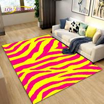 3D Color Series Zebra Pattern Area Rug Large,Carpet Rug for Living Room Bedroom Kitchen Doormat Decoration, Non-slip Floor Mat 40x60cm