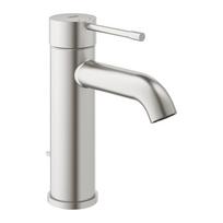 Grohe Essence New praustuvo maišytuvas 24171DC1 supersteel spalvos, su dugno vožtuvu