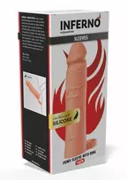 HIDDEN DESIRE INFERNO by HIDDEN DESIRE Liquid Silicone Extension Sleeve 18 cm with Ring
