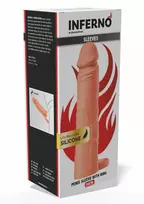 HIDDEN DESIRE INFERNO by HIDDEN DESIRE Liquid Silicone Extension Sleeve 20 cm with Ring