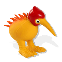 KIWI WALKER Whistle, Ar Sarkanu Ķiveri, One Size, Oranža, Lateksa rotaļlieta, 1 gab.