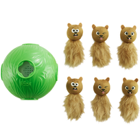 OUTWARD HOUND Zaļā Snuffle N' Treat Ball Puzle, L izmēra Suņa Rotaļlieta, 1 vienība