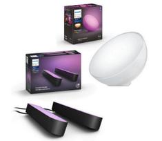 Philips - rinkinys: 2 x LED RGB dimeriuojamos stalinės lempos Hue PLAY 6W/230V + stalinė lempa GO
