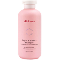 Atkuriamasis šampūnas dažytiems ir pažeistiems plaukams SKINLOVERS REPAIR AND BALANCE, 300 ml (-55% perkant 2 vnt.)