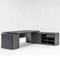 Vadovo stalas MITO EXECUTIVE, 200 x 208 cm, Mdd, konfigūruojamas
