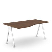 Kampinis biuro stalas K2 ADVANTAGE, 160 x 100/80 cm, konfigūruojamas