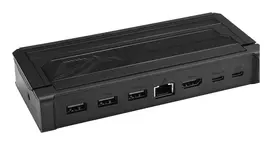 Dokavimo stotelė ASUS ROG Bulwark Dock 2025 DG300 USB Type-C, 1x RJ-45, 1x HDMI, juoda, 160×74×25,5 mm