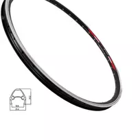 Ratlankis SUNSTART HL20DA-B 28/29", 32H, dvigubas su kniedėmis, v-tipo (juodas)