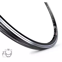 Ratlankis 28/29", MACH1 240, (622x19), 32H V-tipo (juodas)