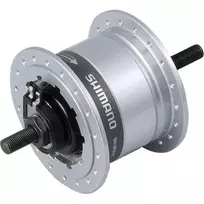 Priekinė stebulė, dinama Shimano SHIMANO 2R35-E, 6V 2.4W, 36H, (sidabrinė)