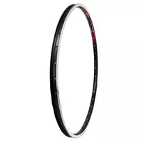Ratlankis 27,5", HL20DD V-tipo 36H, dvigubas, su kniedėmis (juodas)