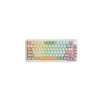Žaidimų Klaviatūra Mechaninė AJAZZ AK820 MAX PLUS RGB (Flying Fish Switch) BT/2.4G/Type-C Pilka-Kreminė-Orandžinė