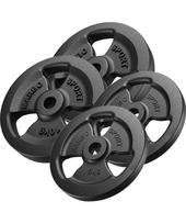 Ketaus svorių rinkinys Marbo, 30 kg / 2x10 kg + 2x5 kg