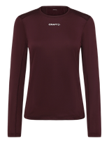 Craft - Adv Essence Ls Tee 2 W - Sportiniai marškinėliai ilgomis rankovėmis - Burgundiška splava