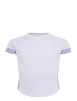 Asics - Girls Tennis Ss Top - Sportiniai viršutiniai drabužiai - Violetinė