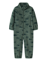 Name It - Nmnspektra Fleece Suit Aop Fo - Flisinis kombinezonas - Chaki spalva