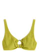 Lindex - Bra Adele Crepe - Trikampis bikinio viršus - Žalia