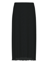 Pieces - Pcflora Hw Midi Skirt Jrs Bc - Iki kelių ir midi sijonai - Juoda