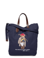 Polo Ralph Lauren - Polo Bear Canvas Shopper Tote - Talpi rankinė - Tamsiai mėlyna