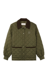 Calvin Klein Jeans - Lw Mid Down Quilted Liner Jacket - Dygsniuota striukė - Chaki spalva