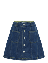 Bobo Choses - Booo Bo Choses Tag Denim Skirt - Džinsinis sijonas - Tamsiai mėlyna