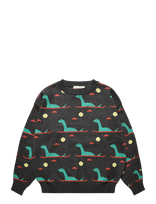 Bobo Choses - Lake Monster All Over Jacquard Jumper - Megztinis - Pilka