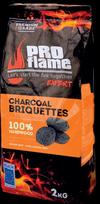 Medžio anglies briketai PROflame, 2 kg