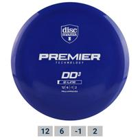 Diskgolfo diskas DISCMANIA Distance Driver Q-LINE PREMIER DD3 Blue