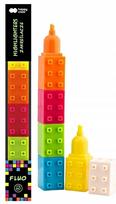 Žymekliai tekstui Happy Color, trumpi (2,5cm) 5 spalvų rinkinys Fluo PIXI BLOX