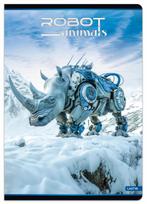 Sąsiuvinis(platus) A5 24lap. 80g ROBOT ANIMALS lang.