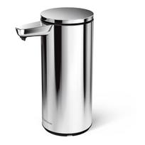 Automatinis blizgios sidabrinės spalvos iš plieno muilo dozatorius 266 ml – simplehuman