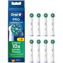 Elektrinio dantų šepetėlio galvutė Braun Pro Cross Action, balta sp., 8 vnt.