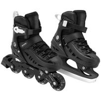 Pačiūžos - riedučiai Spokey 4ONE 944646, juoda sp., 34-38