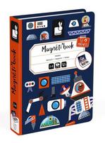 Magnetinis žaislas Janod Magnetic Book Cosmos, įvairių spalvų, 70 vnt.