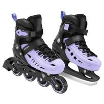 Pačiūžos - riedučiai Spokey 4ONE 944622, juoda sp./violetinė sp., 29-33