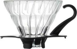 Kavos lašintuvas Hario V60- 01, 0.2 l, skaidri sp./juoda sp.