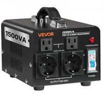 VEVOR įtampos keitiklis transformatorius, 1500VA, 110V/220V